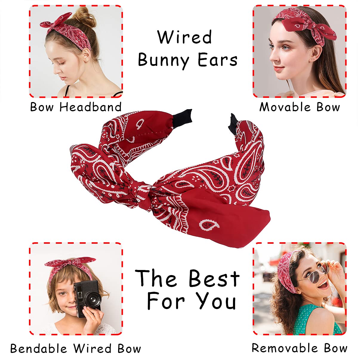 TOBATOBA top-knot style closeup highlights secure fit for long wear.