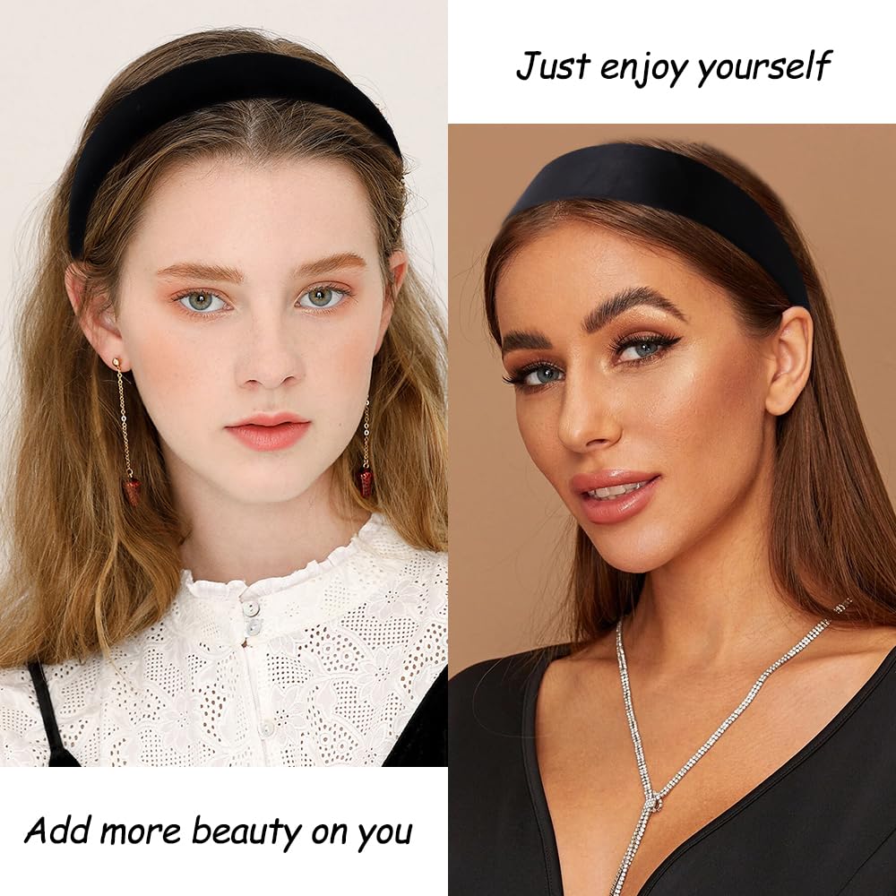 TOBATOBA wide thick headband worn for versatile styling and comfort