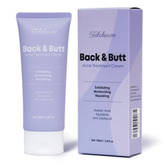 Tobcharm butt acne treatment bottle targets bacne for clearer skin.