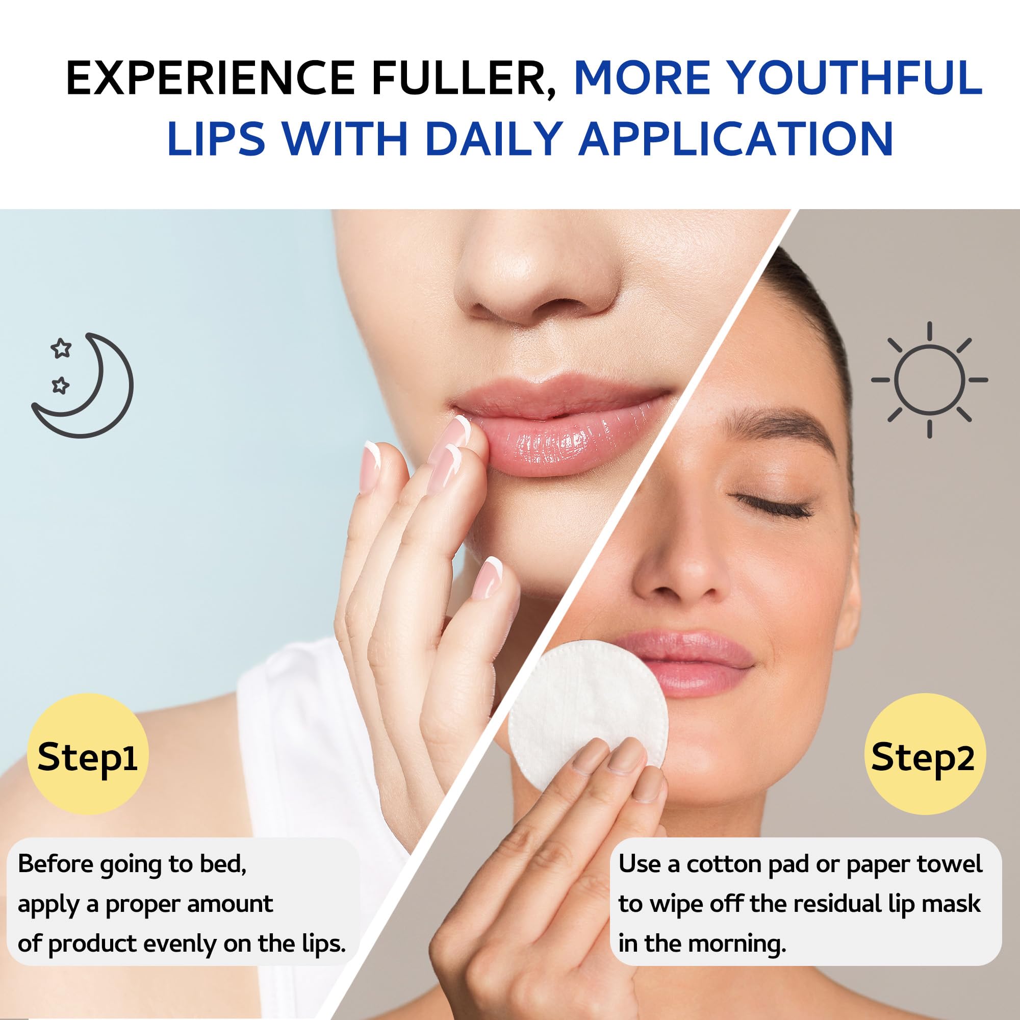 tobcharm lip sleeping mask peptide complex illustration signals wrinkle targeting benefits