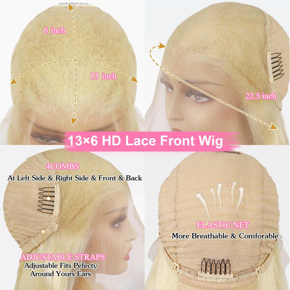 Tobeaper hd transparent lace frontal detail blending with skin tone
