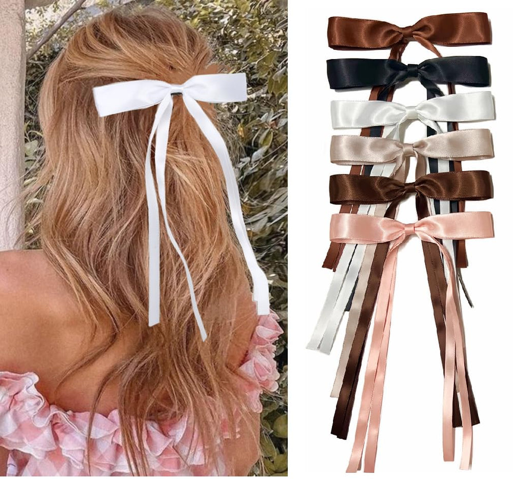 Tobeffect cute hair bows front view with clips adds playful charm to outfits.