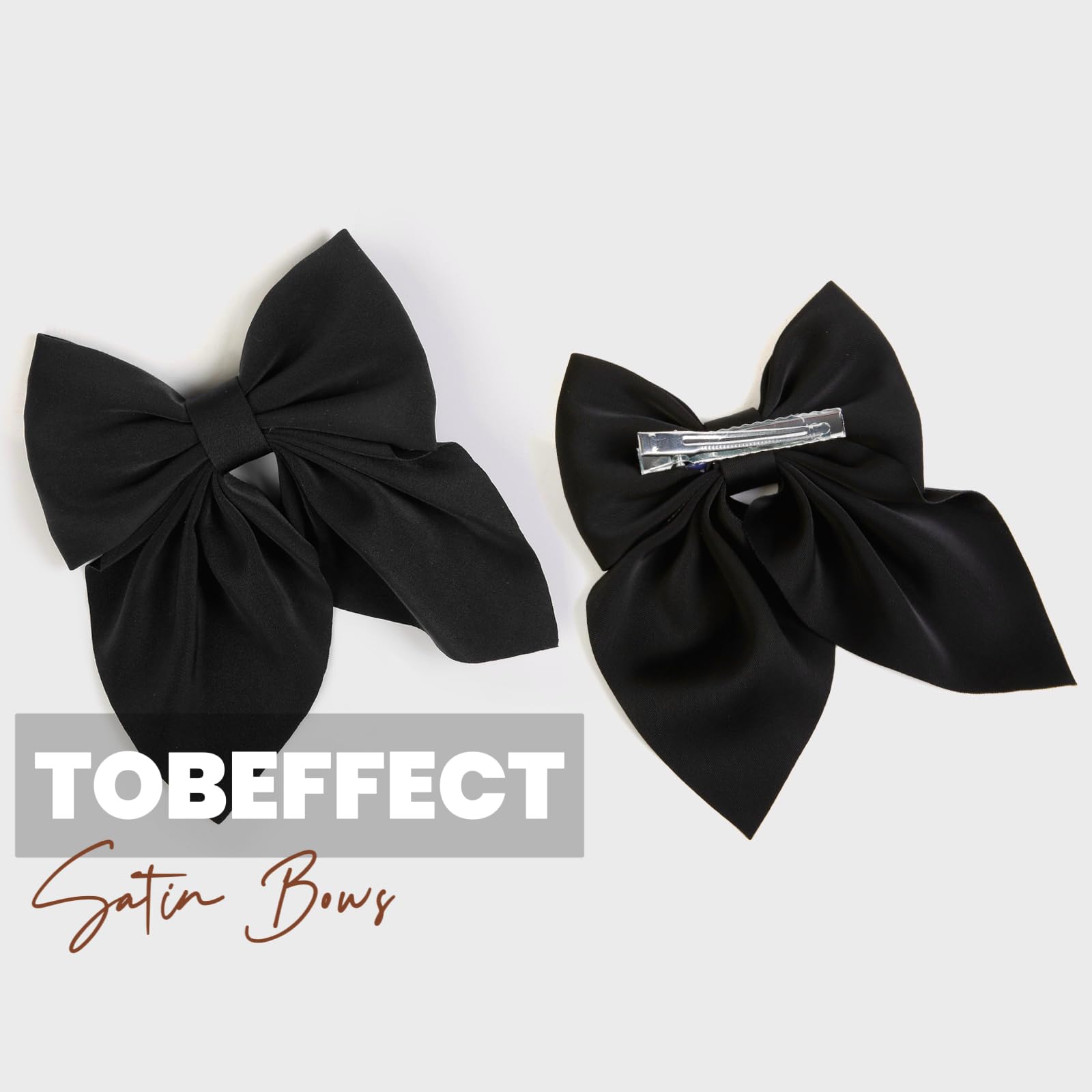 Tobeffect satin fabric detail shows elegant shimmer and durable construction for all hair types.