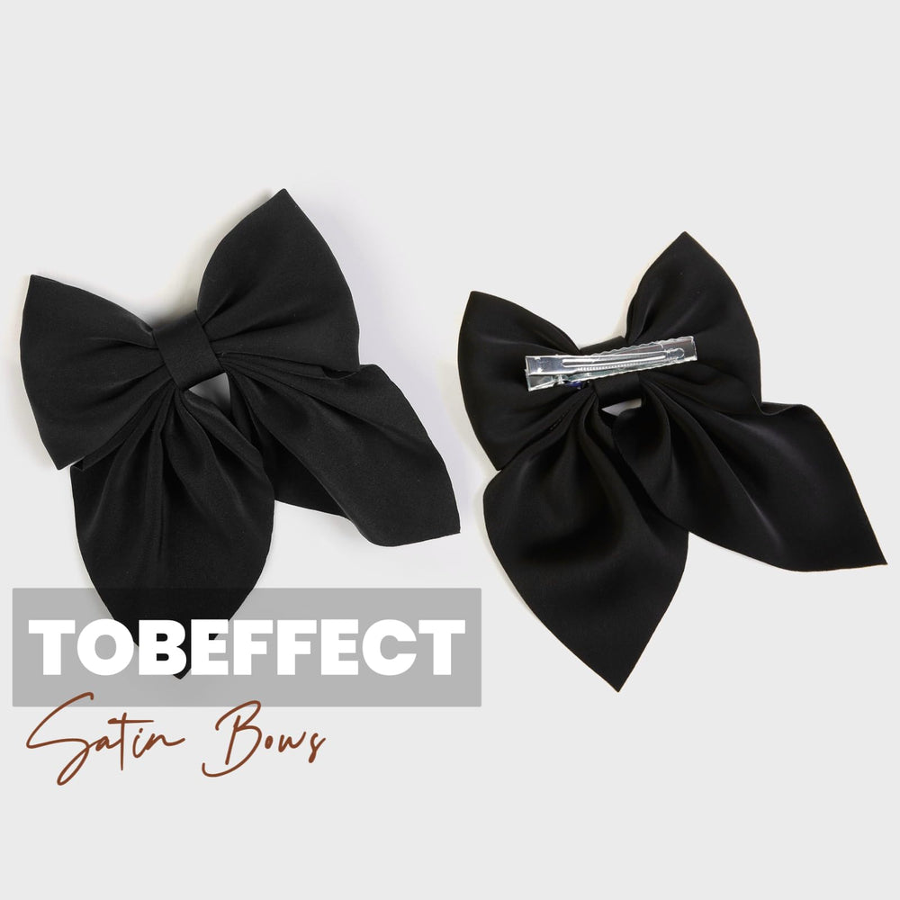 Tobeffect satin fabric detail shows elegant shimmer and durable construction for all hair types.