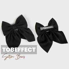 Tobeffect satin fabric detail shows elegant shimmer and durable construction for all hair types.