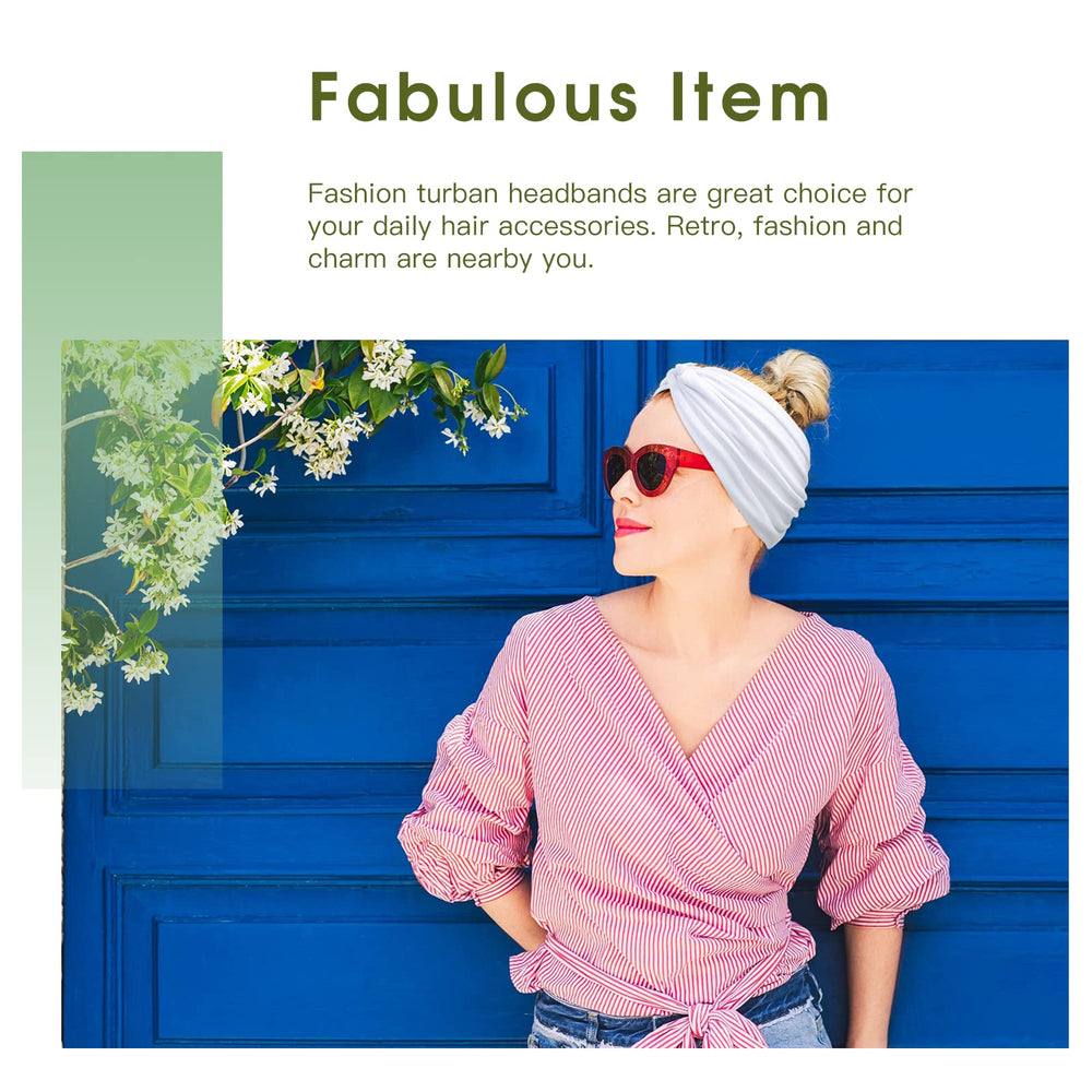 Tobeffect non-slip wide headband keeps hair in place during activities.