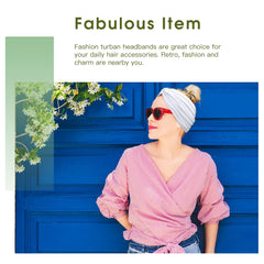Tobeffect non-slip wide headband keeps hair in place during activities.