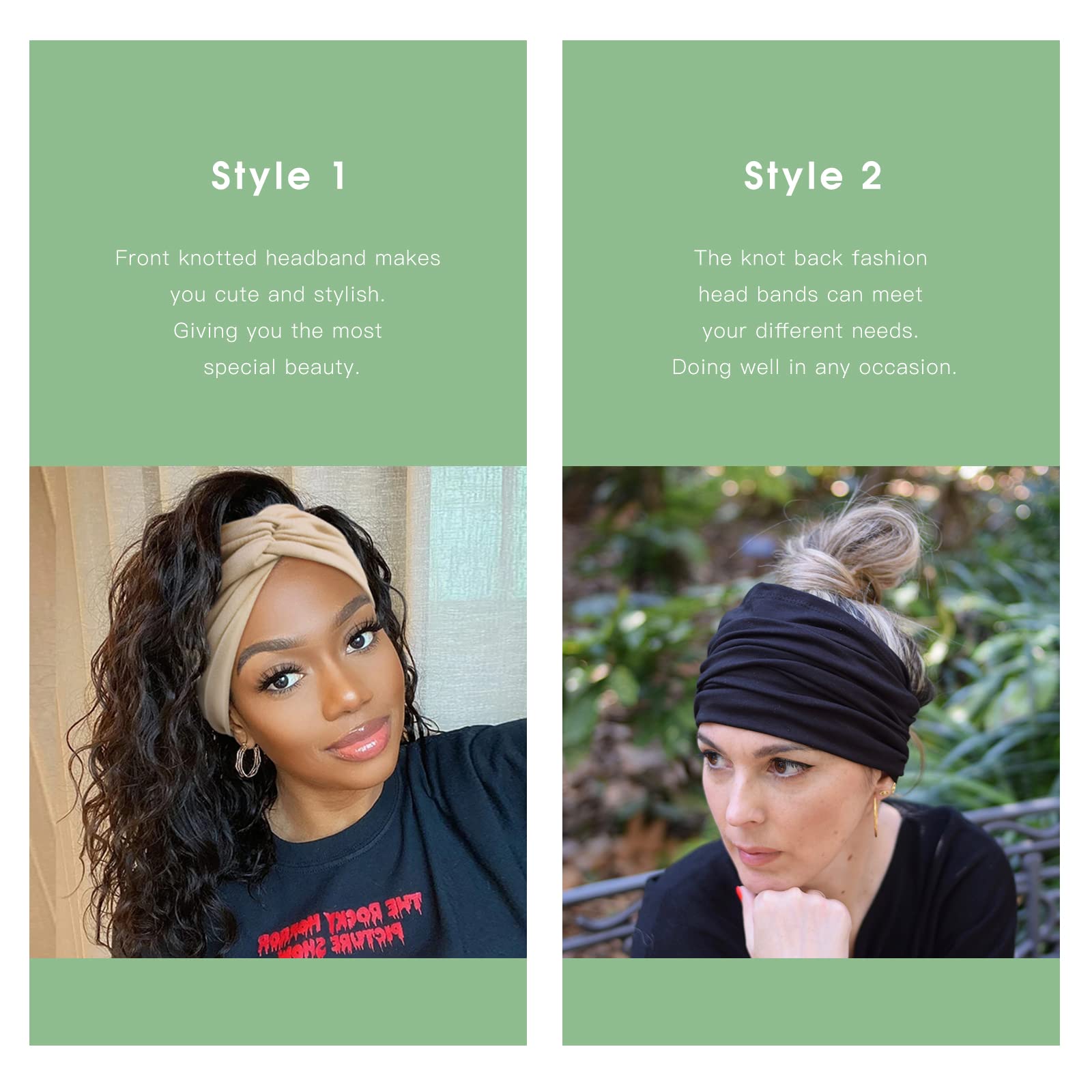 Tobeffect soft polyester headband is breathable and gentle on skin.