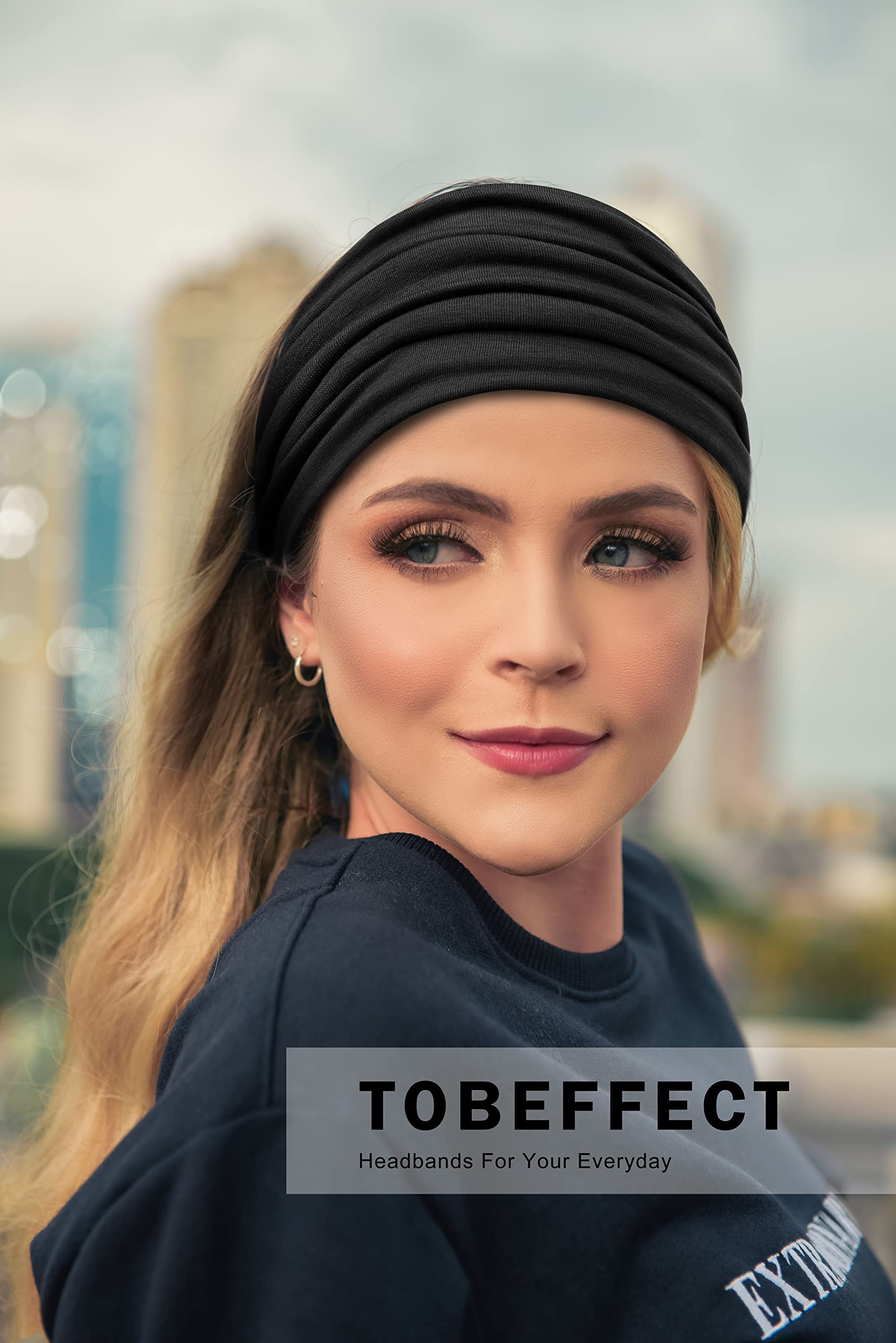 Tobeffect wide headbands 6-pack packaging highlights versatile gift idea.