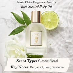 Tocca Florence bergamot note close-up emphasizes bright citrus and floral balance.