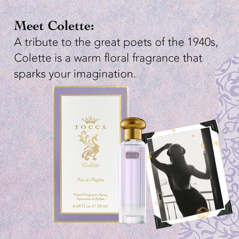 Tocca Colette sandalwood base closeup suggests lasting warmth.
