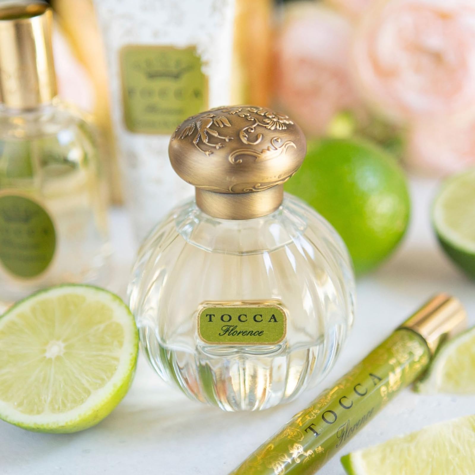 TOCCA Florence travel spray packaging box ready for gifting.