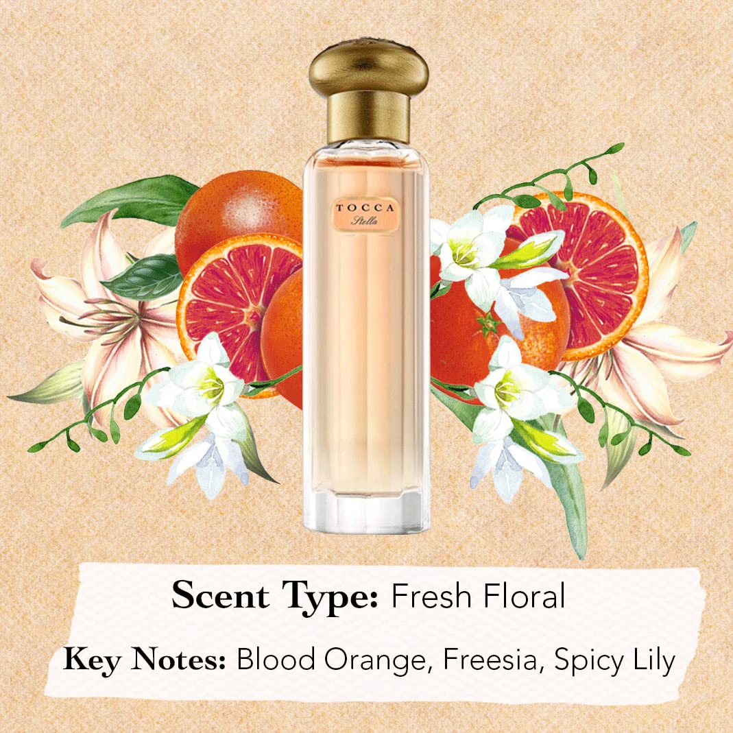 Tocca Stella spicy lily note adds warm hint.