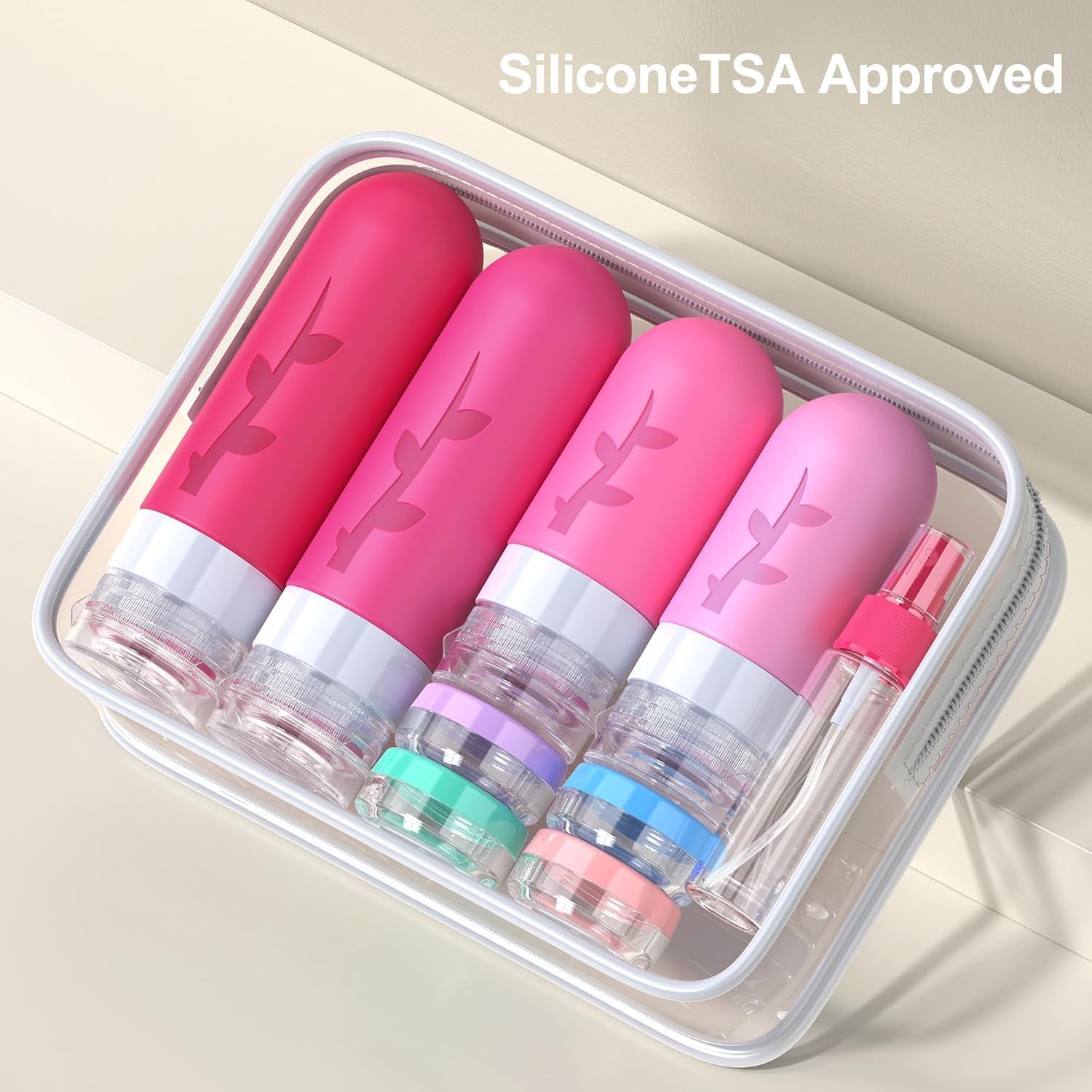 Tocelffe leak-proof travel bottles protecting items during transit.