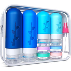 tocelffe travel bottles for toiletries with leak-proof, TSA-approved design for organized trips