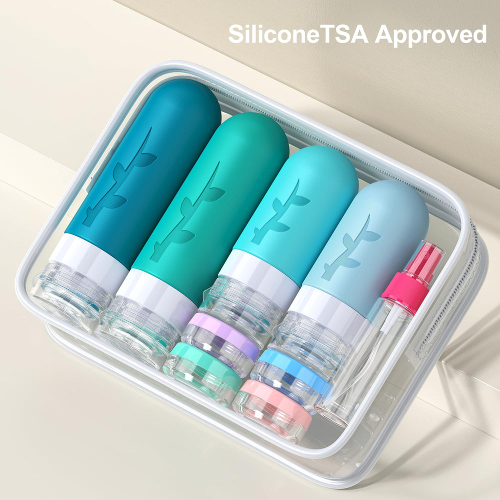Tocelffe waterproof travel bag protects bottles from leaks during travel.