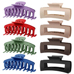 TOCESS big rectangle clip in purple for secure all-day hold and style versatility.