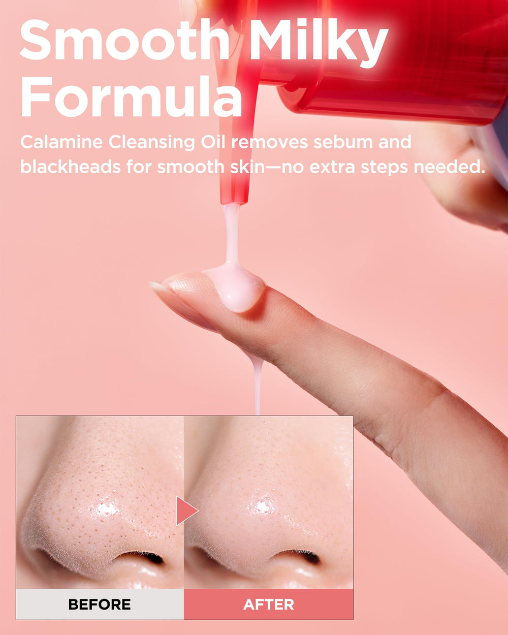 TOCOBO Calamine Pore Control ingredients bottle highlights calamine and nourishing oils.