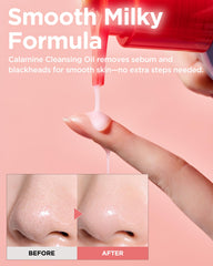 TOCOBO Calamine Pore Control ingredients bottle highlights calamine and nourishing oils.