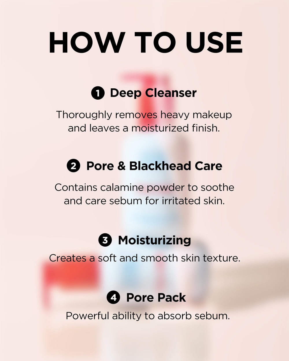 TOCOBO Calamine Pore Control rinse with water droplets for refreshing finish.