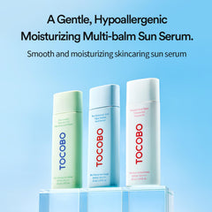 TOCOBO CICA CALMING SUN SERUM application-step illustrating final skincare layer