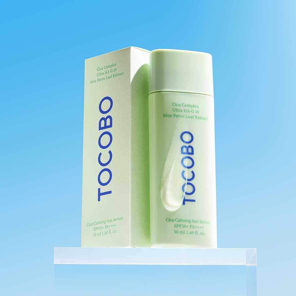 TOCOBO CICA CALMING SUN SERUM ingredients-centella display soothing centella notes