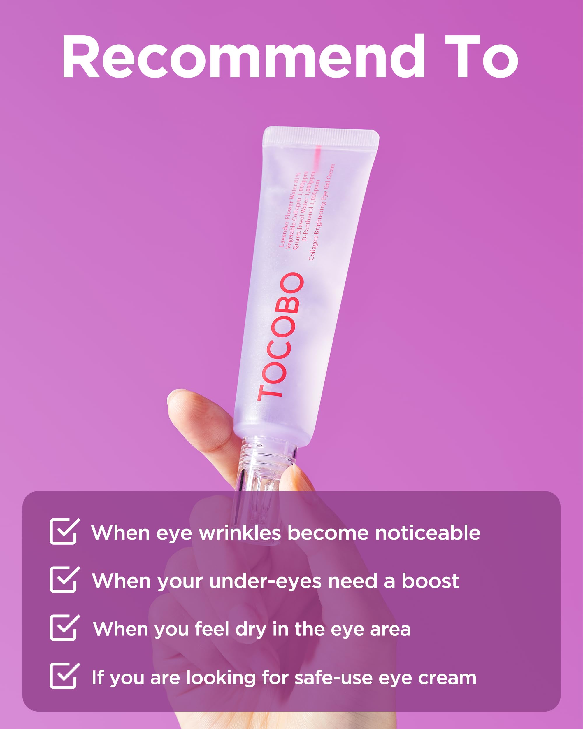 TOCOBO 81% lavender flower water icon signals calm, gentle care and nourishment