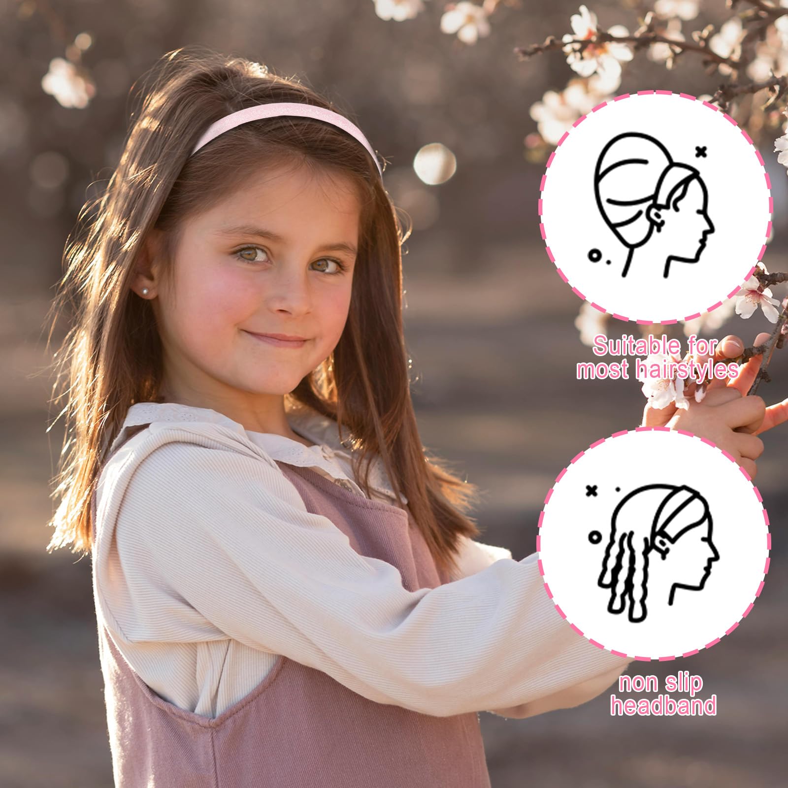 Todder glitter headbands close-up highlights durable plastic base and long-lasting sparkle