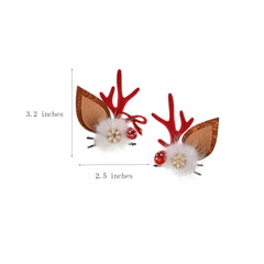 TOECWEGR reindeer antler hair clip adds playful holiday charm to hairstyles