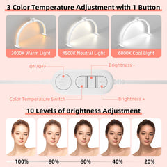 TOELOVE half moon light folded compact mode saves space between sessions