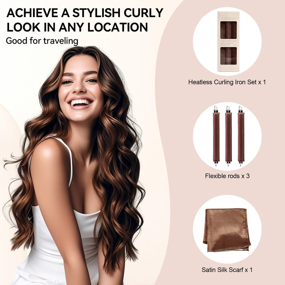 Togayu all-night comfort wand accommodates all hair types for easy waves.