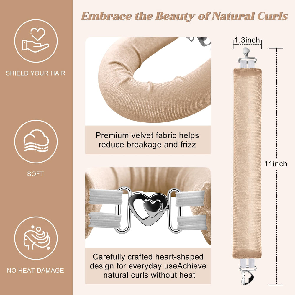 Togayu Heatless Curls satin scarf demonstrates secure wrapping for smooth, frizz-free morning waves.