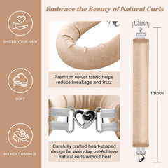 Togayu Heatless Curls satin scarf demonstrates secure wrapping for smooth, frizz-free morning waves.