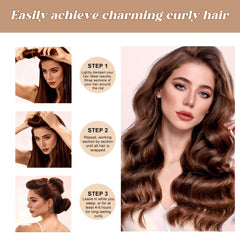 Togayu satin scarf included offers secure, smooth curl setting.