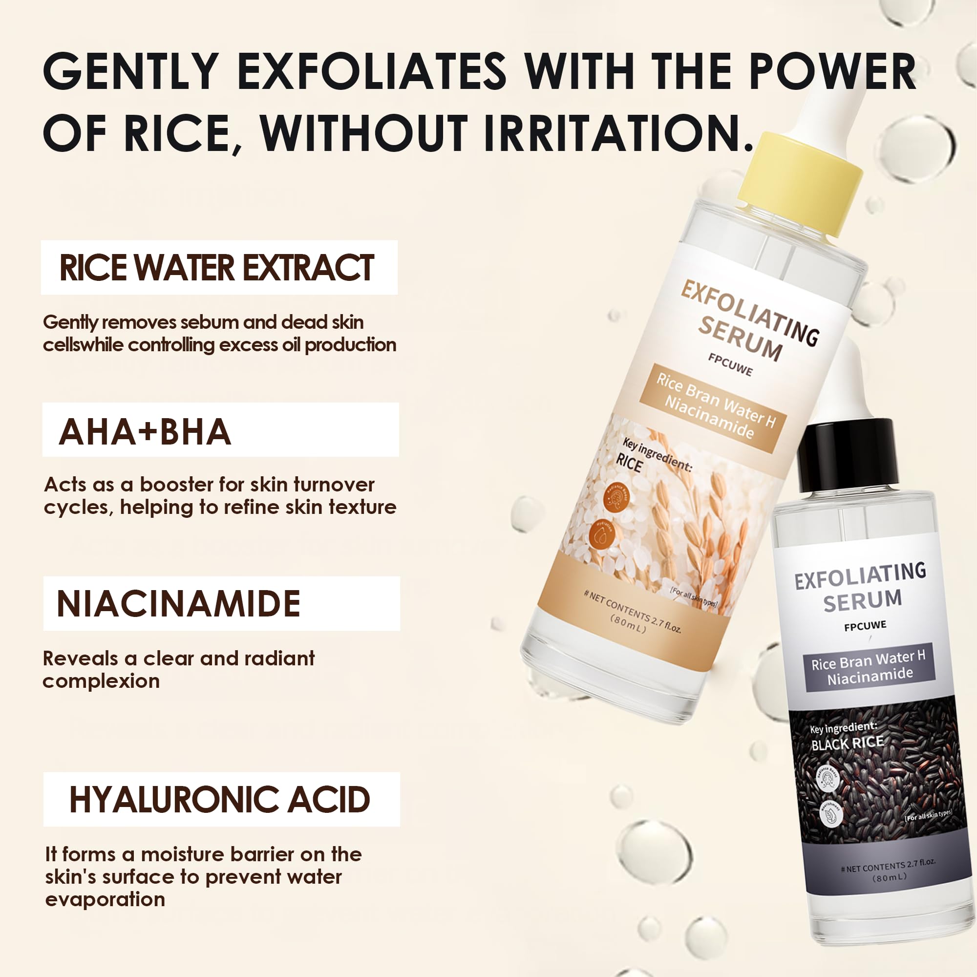 TOGOLIUN Black Rice Ampoule nose area close-up removes visible blackheads.
