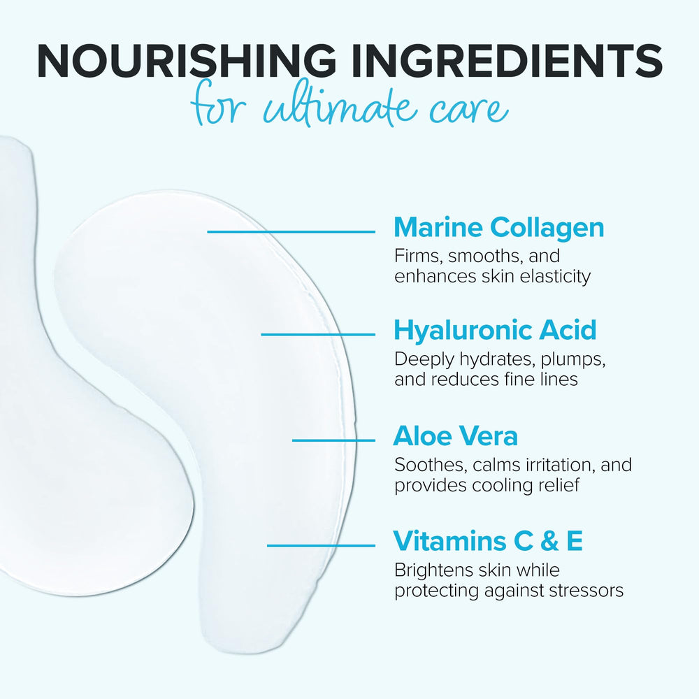 ToGoSpa Ice Water EYES hyaluronic-acid-infused gel pad texture close-up.