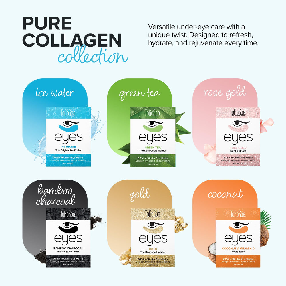 ToGoSpa Ice Water EYES nutrient-packed gel pad close-up highlighting minerals and vitamins.