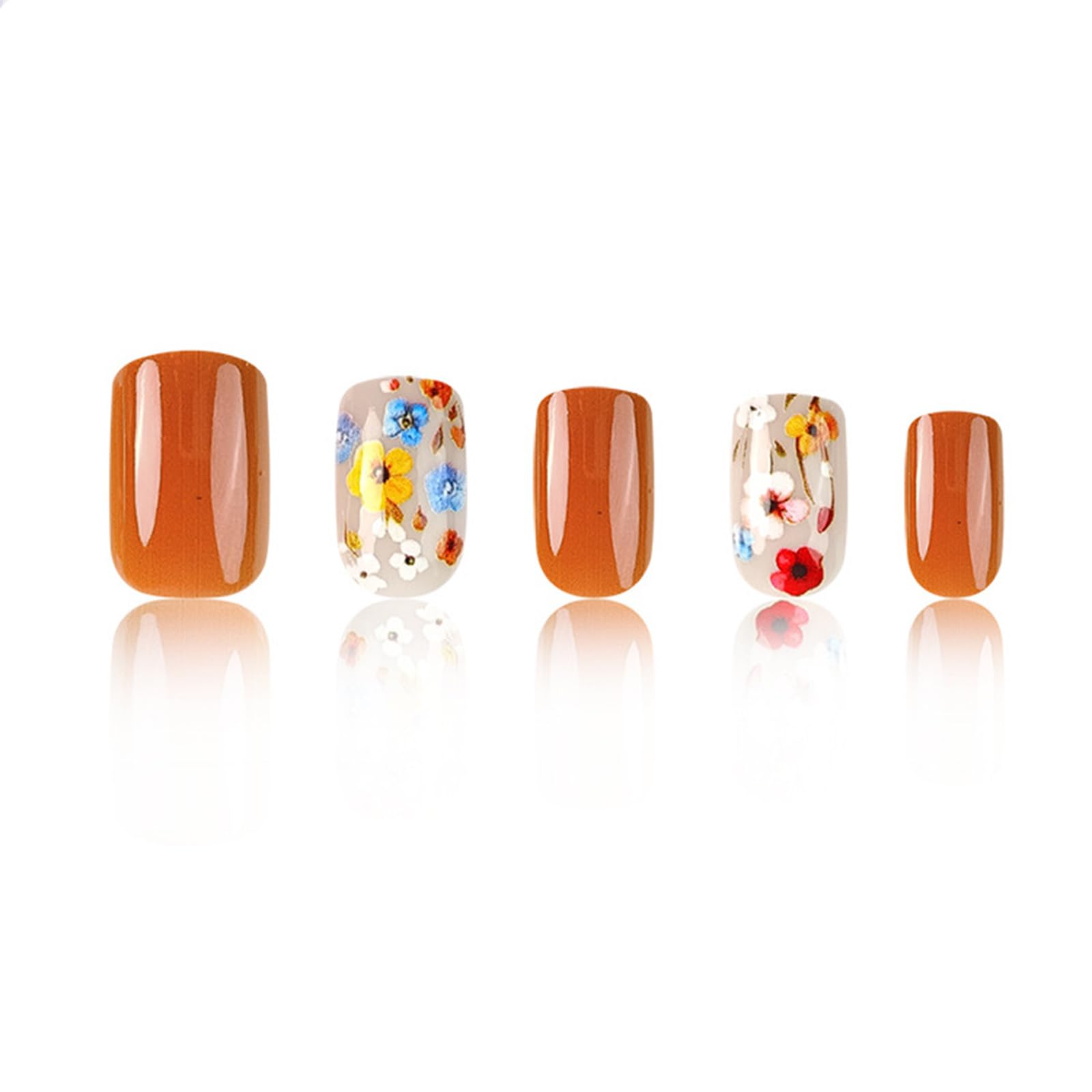 TOGZOM Flower Press On Nails shows 12 sizes for a precise fit.