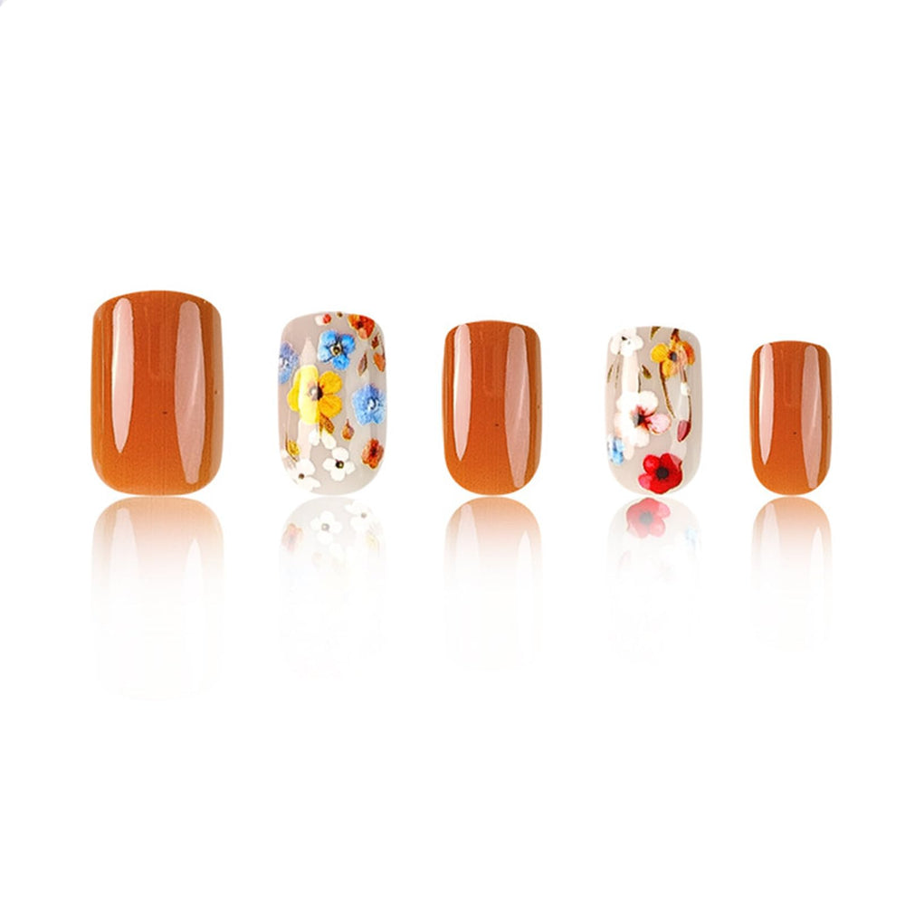 TOGZOM Flower Press On Nails shows 12 sizes for a precise fit.