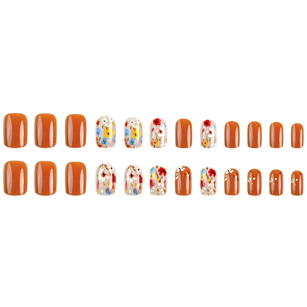 TOGZOM Flower Press On Nails DIY styling ideas for looks.