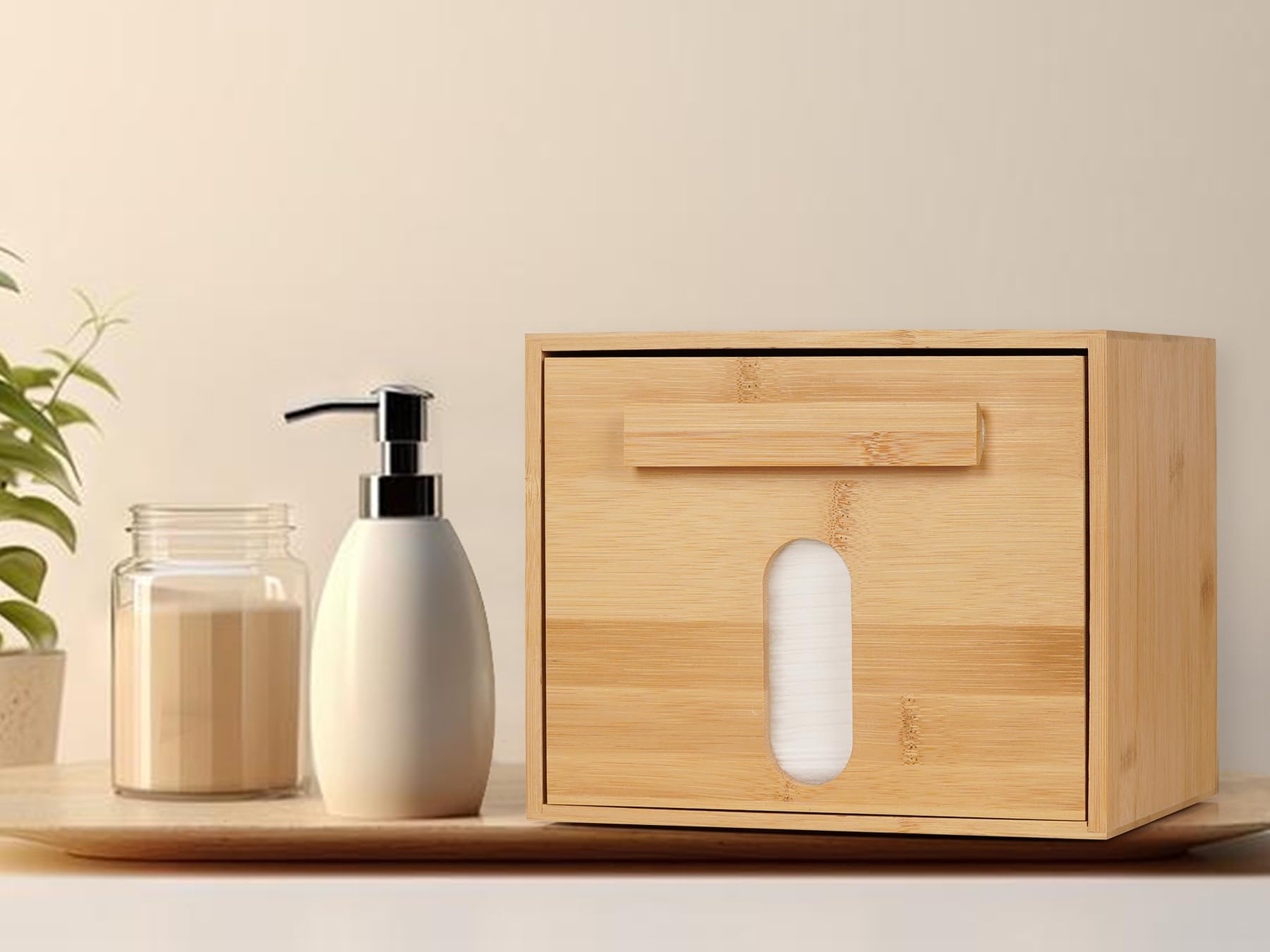 Tohiasen bamboo-texture-closeup highlights eco-friendly materials for a stylish bath.