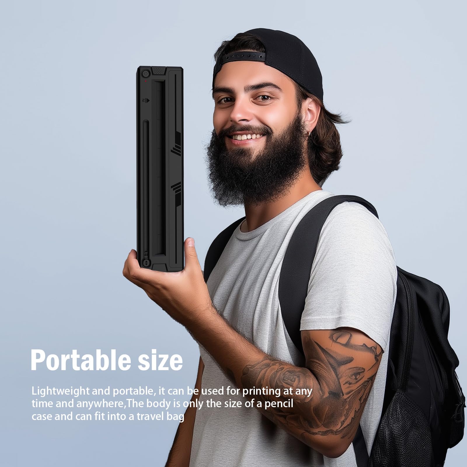TOHUNZO 1500mAh battery supports multiple prints per charge