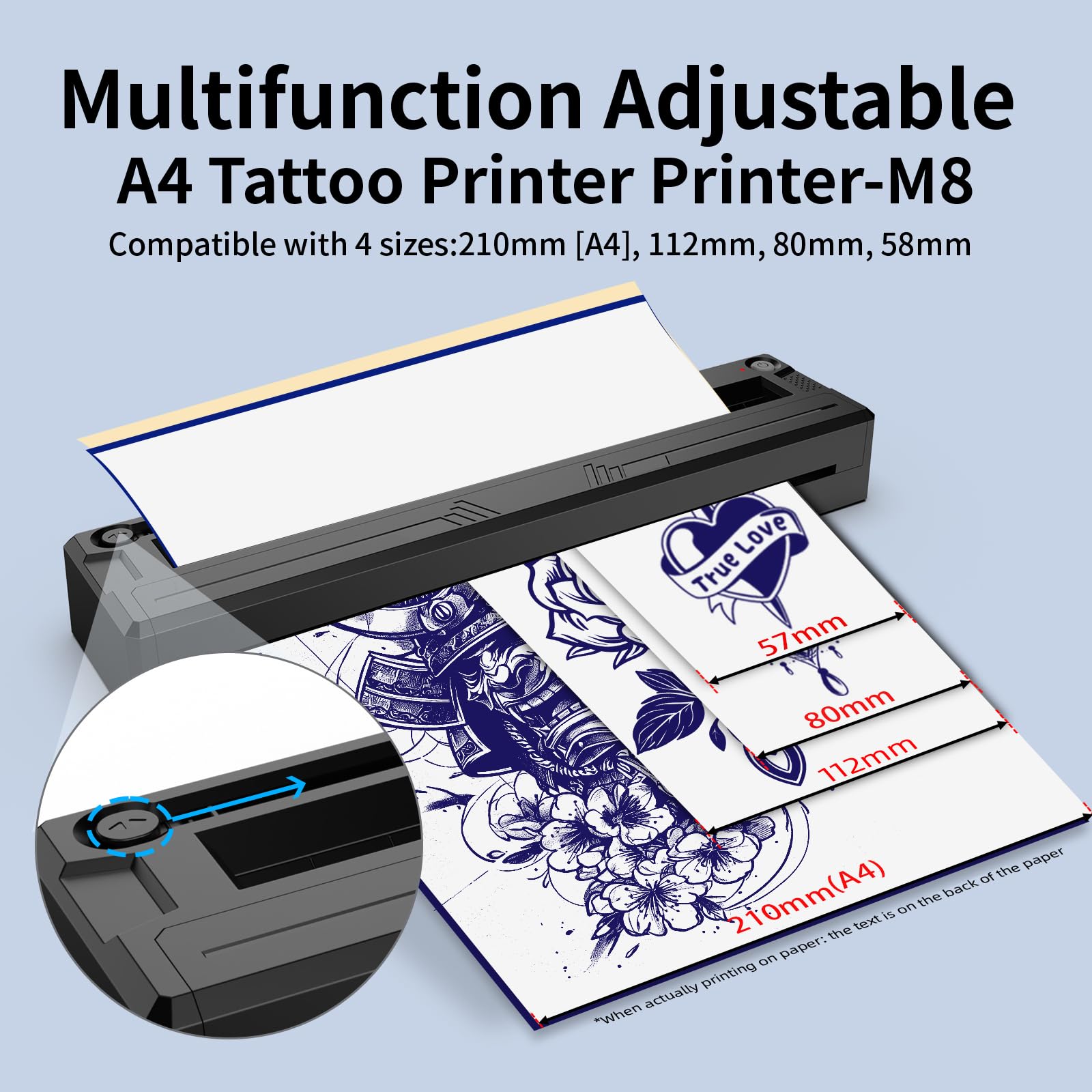 TOHUNZO inkless thermal printing clean stencil transfer