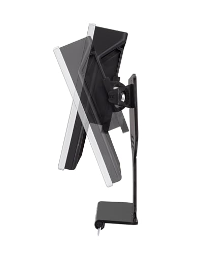 ToiletTree fogless shower mirror side view highlights adjustable angle for comfortable use
