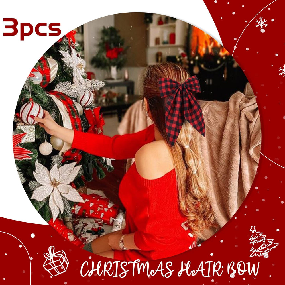 Tokufagu Christmas bows provide comfortable all-day wear for kids.