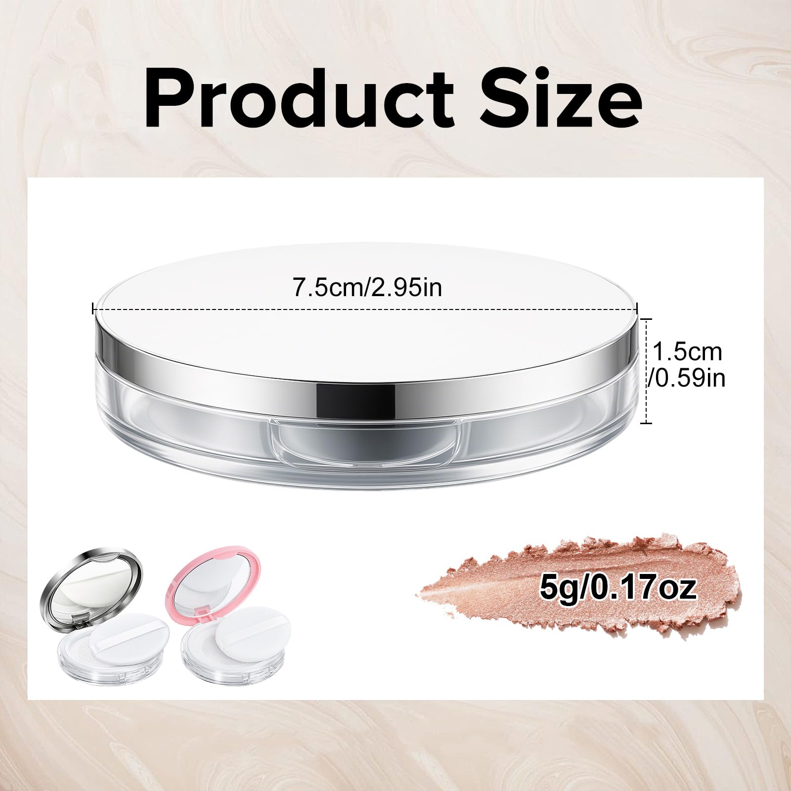 Tokusatsu pink-silver finish makeup container adds chic storage