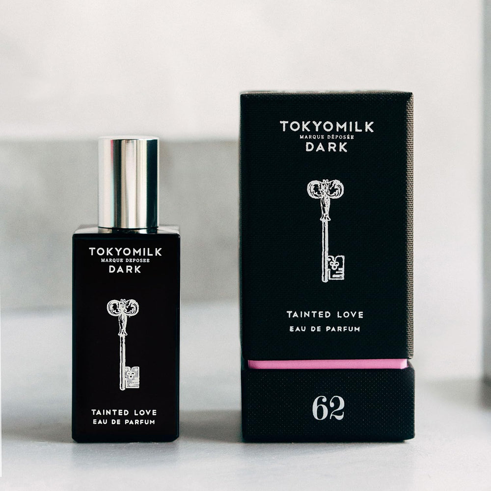 TOKYOMILK Dark Tainted Love dark vanilla bean visual conveys warm daring mood
