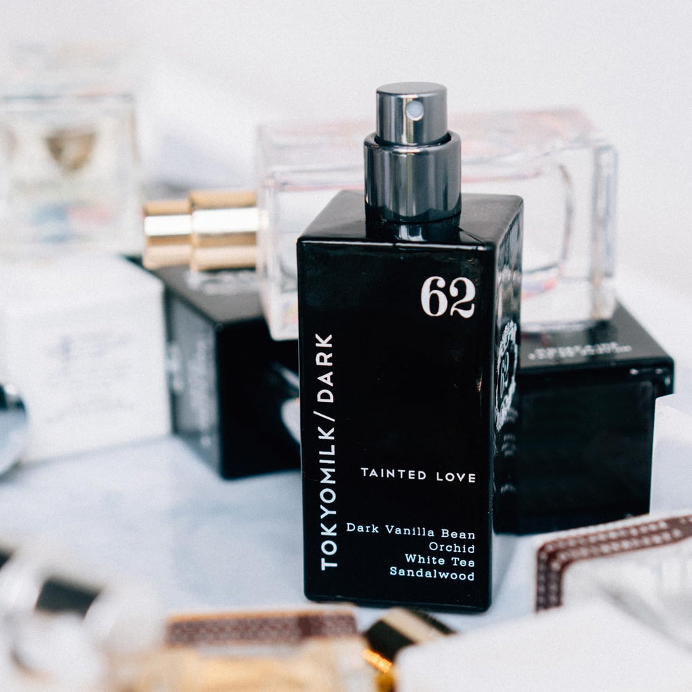 TOKYOMILK Dark Tainted Love nozzle closeup suggests precise application and lasting scent