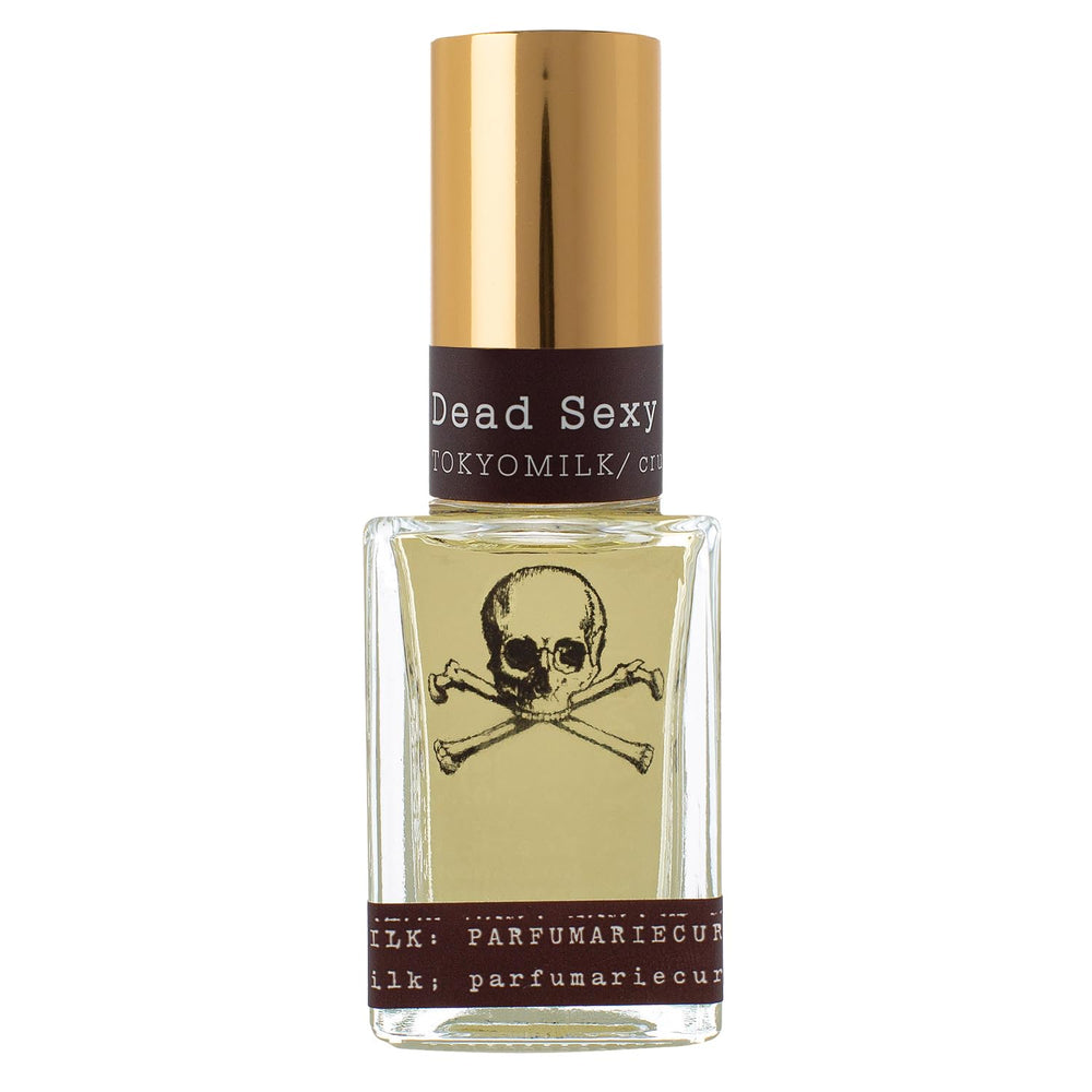 TOKYOMILK Dead Sexy bottle with skull artwork enhances shelf appeal and premium gifting potential.