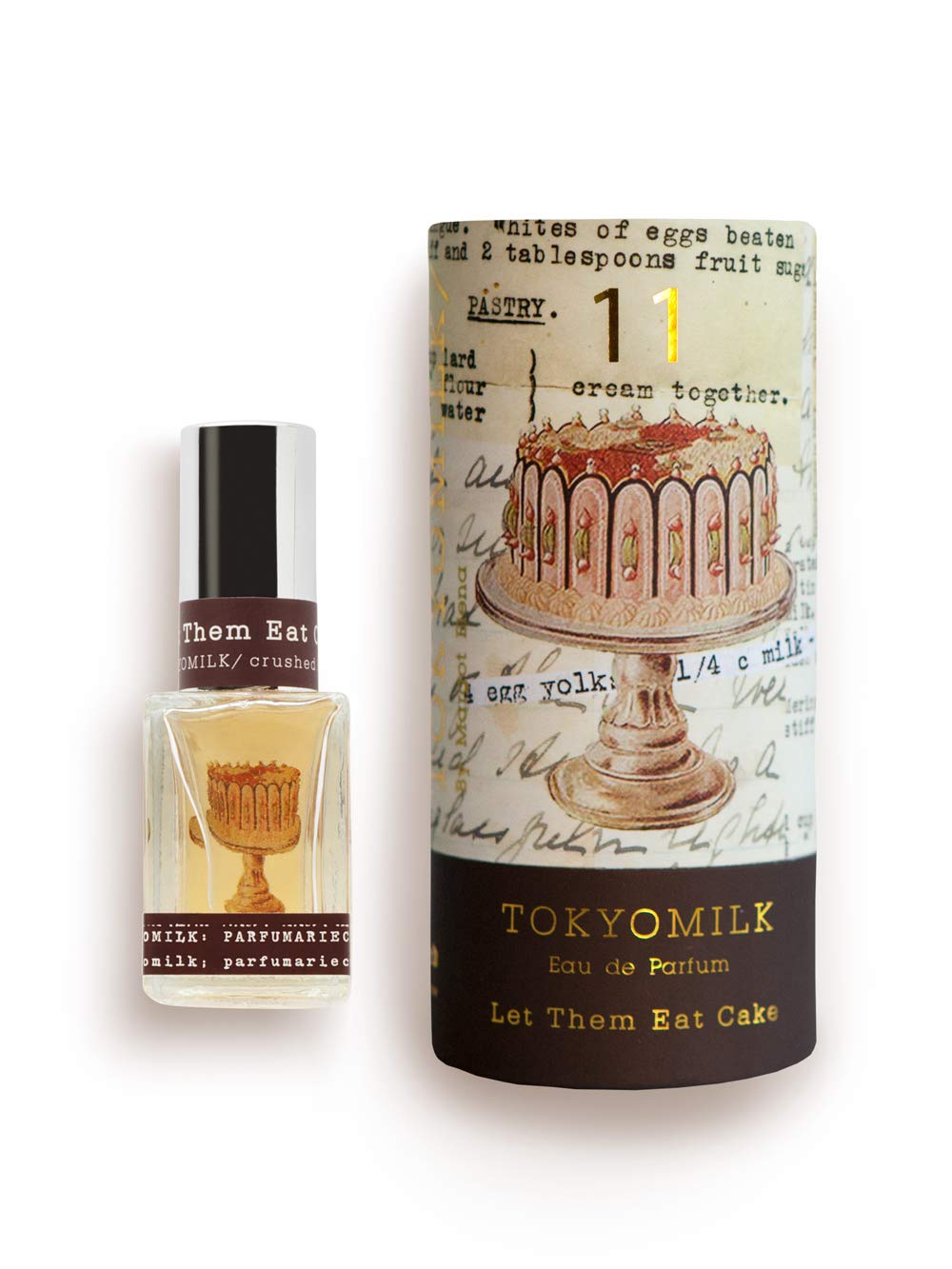 TOKYOMILK Let Them Eat Cake perfume bottle—elegant presentation for special occasions